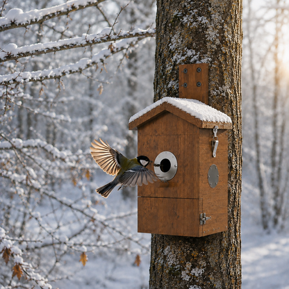 Vogelhuisje met camera