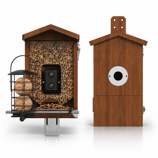 Vogelhuisje en nestkast met camera in één set, HD-vogelcamera met zonnepaneel om inheemse vogels te observeren